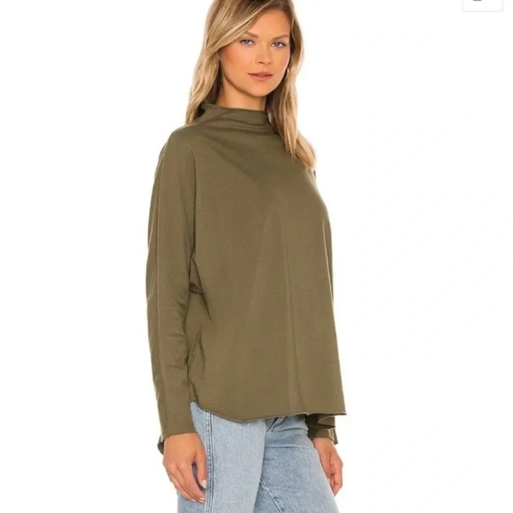 Frank & Eileen Olive Long Sleeve Top - Picture 2 of 16